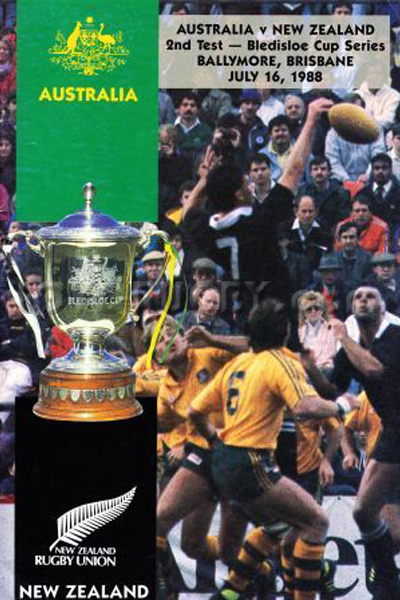 1988 Australia v New Zealand  Rugby Programme